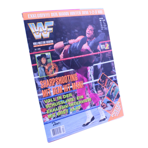 WWF Magazin Nr. 10 (1995) | Dino Verlag | King Mabel, Bret Hart, 1-2-3 Kid & In Your House Ergebnisse